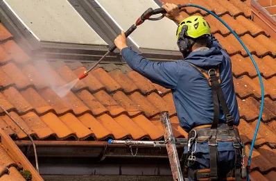 Démoussage et hydrofuge de toiture à Courcité
